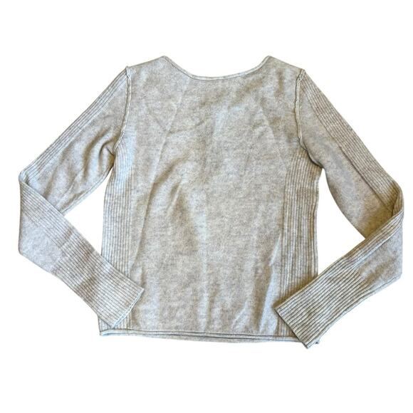 Free People Women’s Sz XS Gray Cashmere Liquid Sugar Henley Sweater - Picture 7 of 13